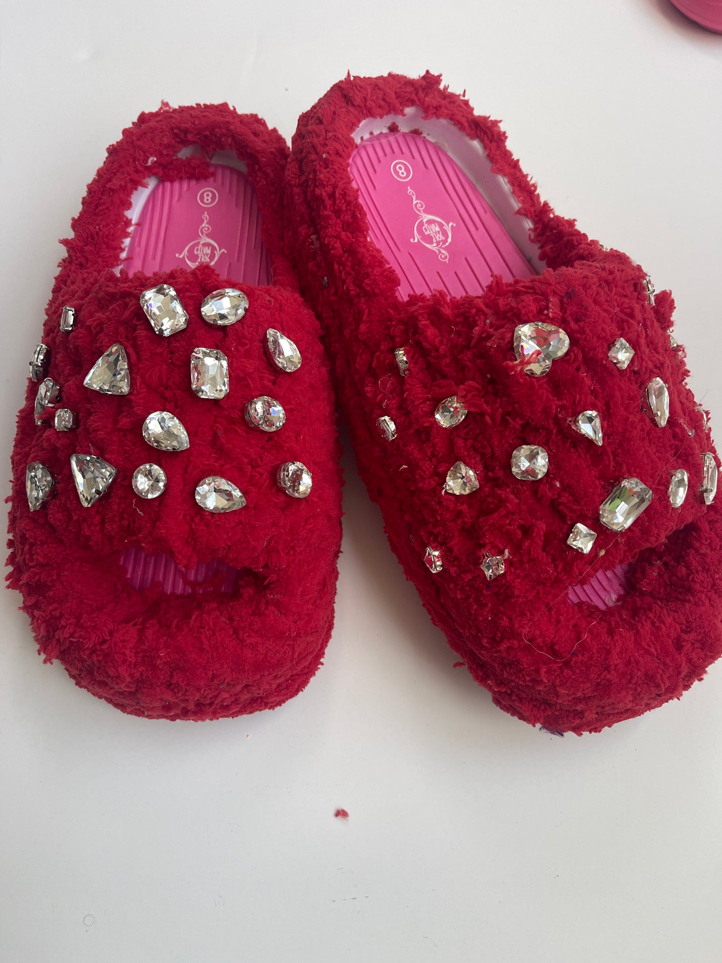 Glitz & Stitch Yarn Slides with Detailed Glass Rhinestones