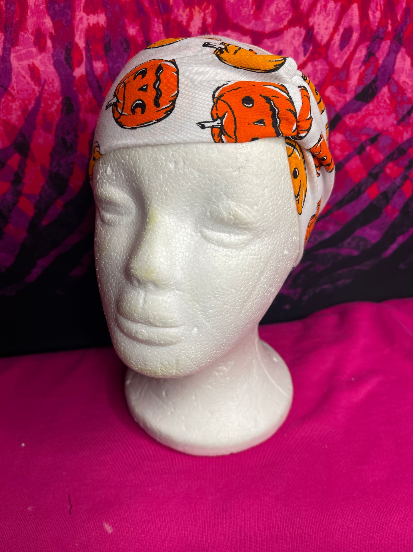 Halloween Scary Pumpkin Turban Twist