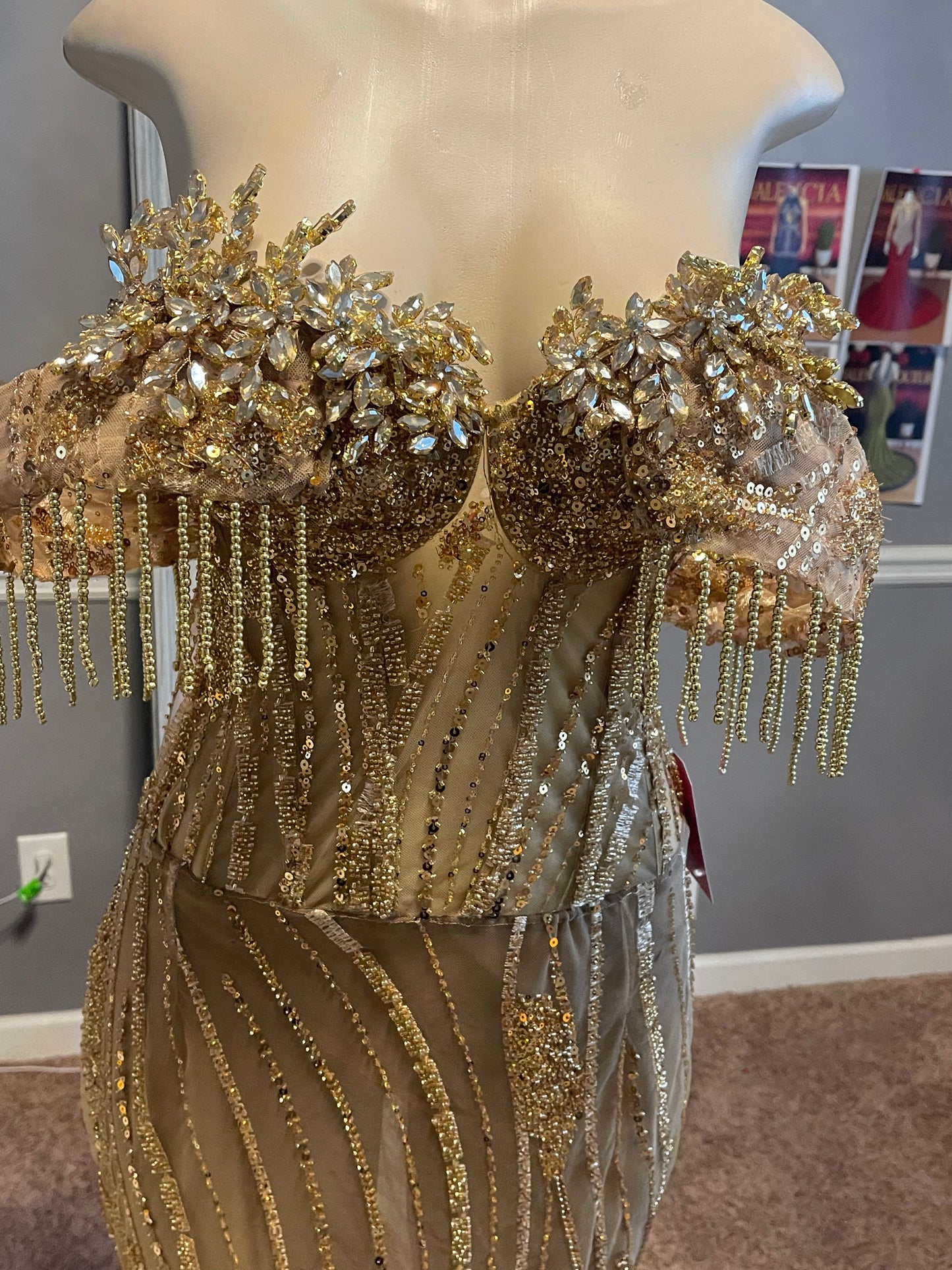 Golden Dynasty Drip Gown (CUSTOM MADE ONLY)