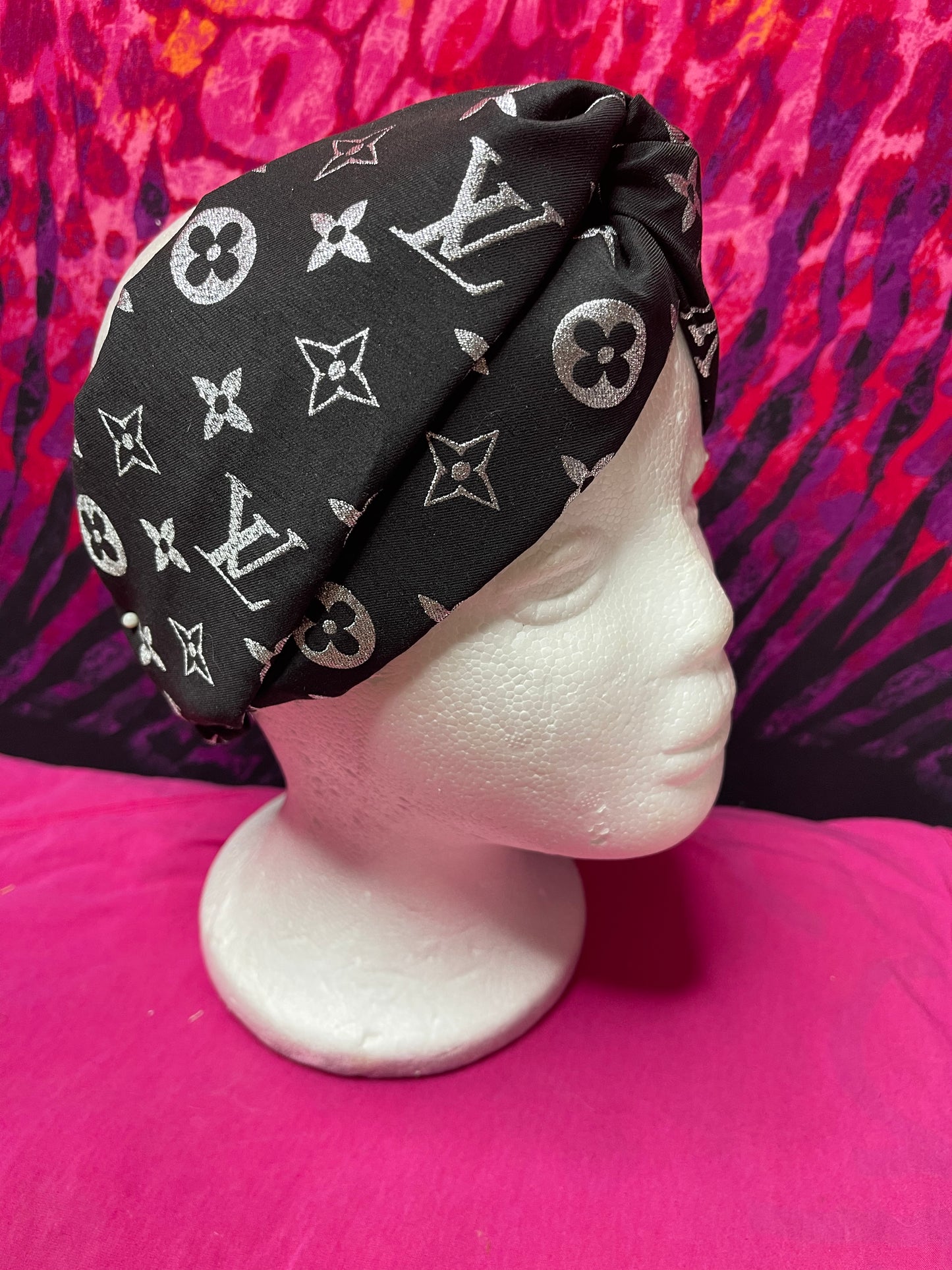 Black/ Silver Designer LV