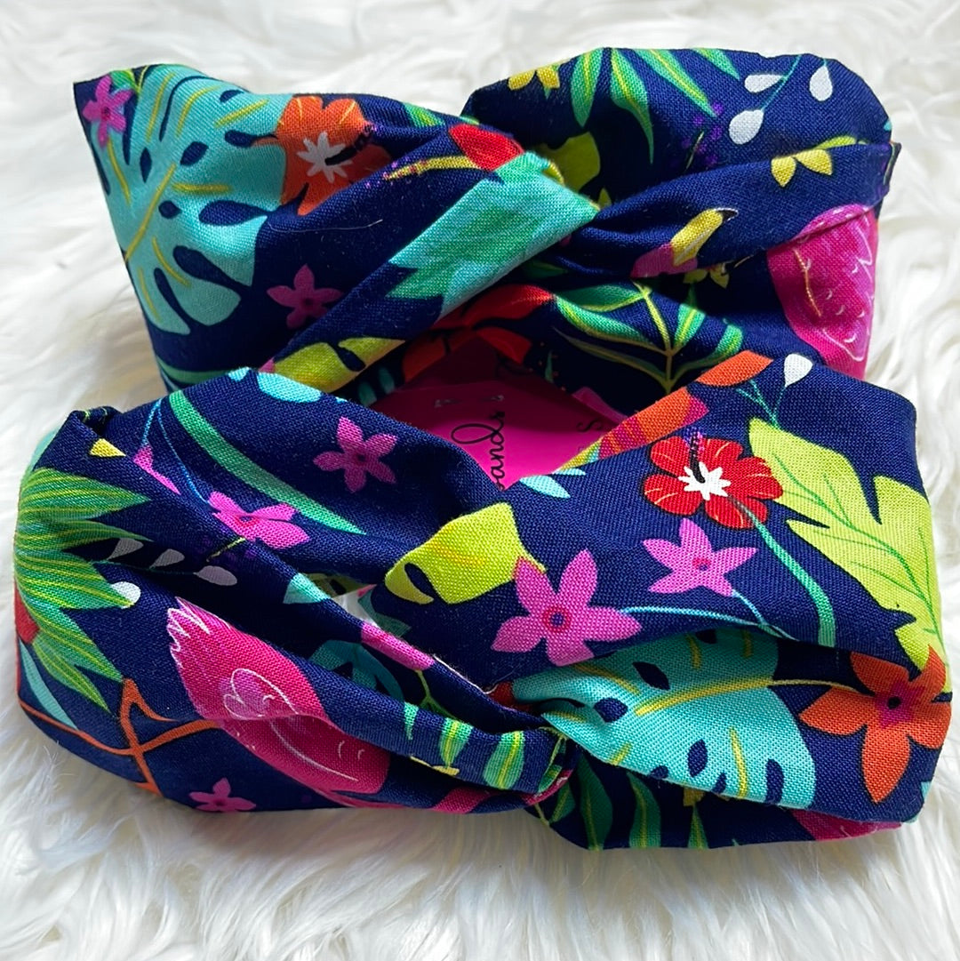 “Hawaii Tropical Turban Twist Headband - VALENCIA COUTURE LLC (SEO) Gown Designer