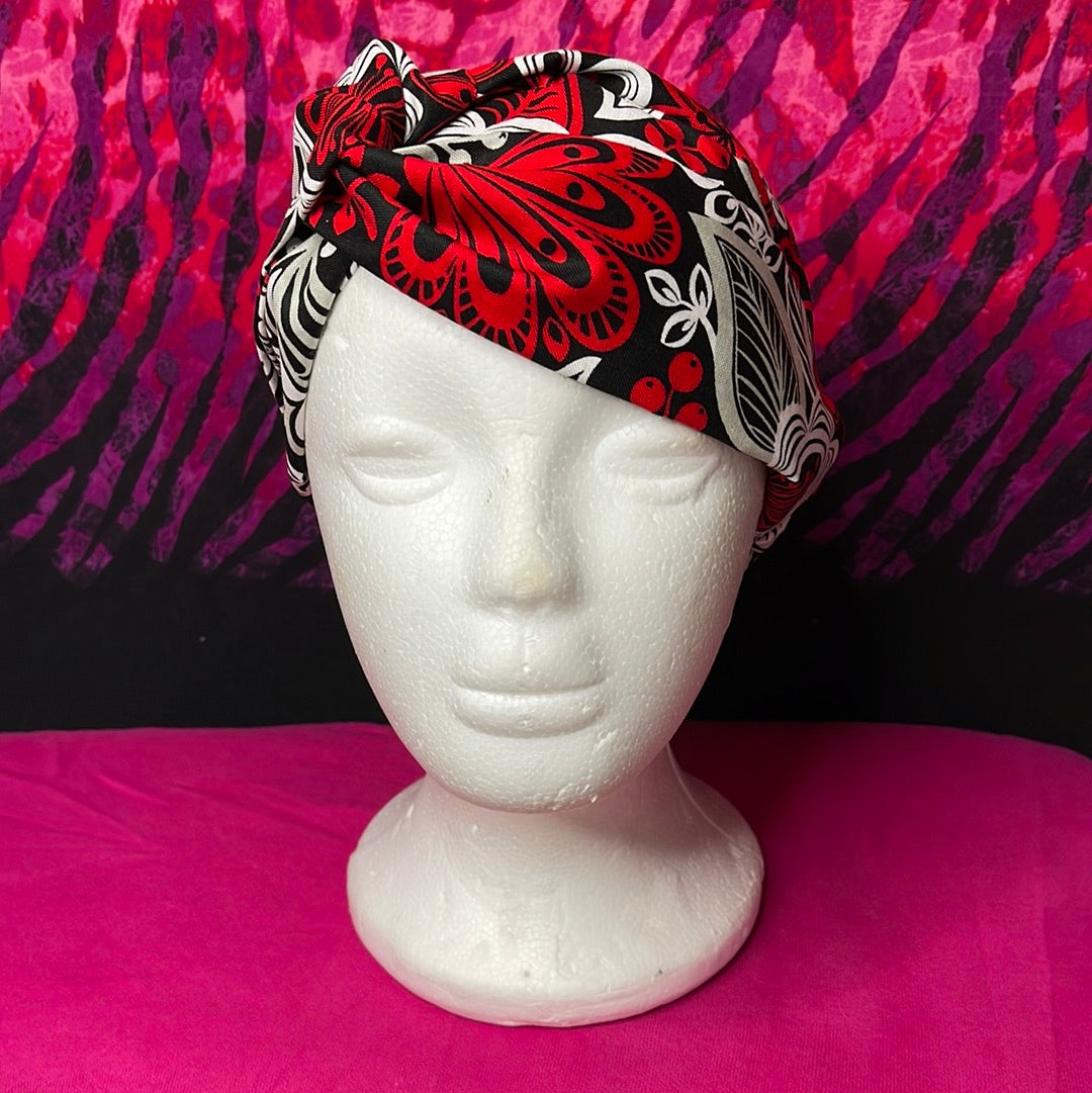 “Floral” Turban Twist Diva Headband - VALENCIA COUTURE LLC (SEO) Gown Designer