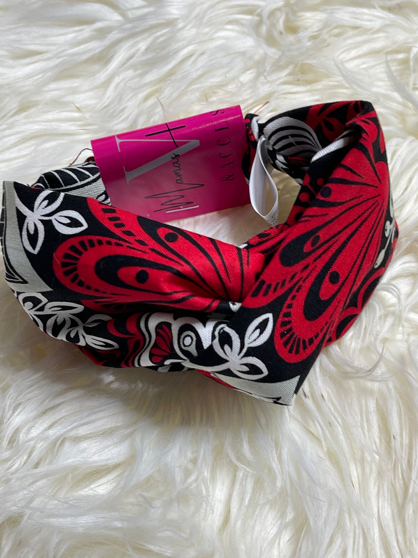 “Floral” Turban Twist Diva Headband - VALENCIA COUTURE LLC (SEO) Gown Designer