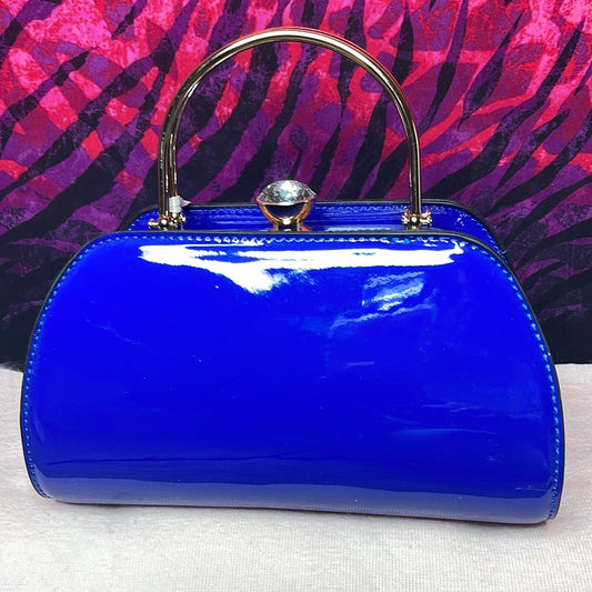 Navy Blue Mini Handbag - VALENCIA COUTURE LLC  (SEO) Gown Designer