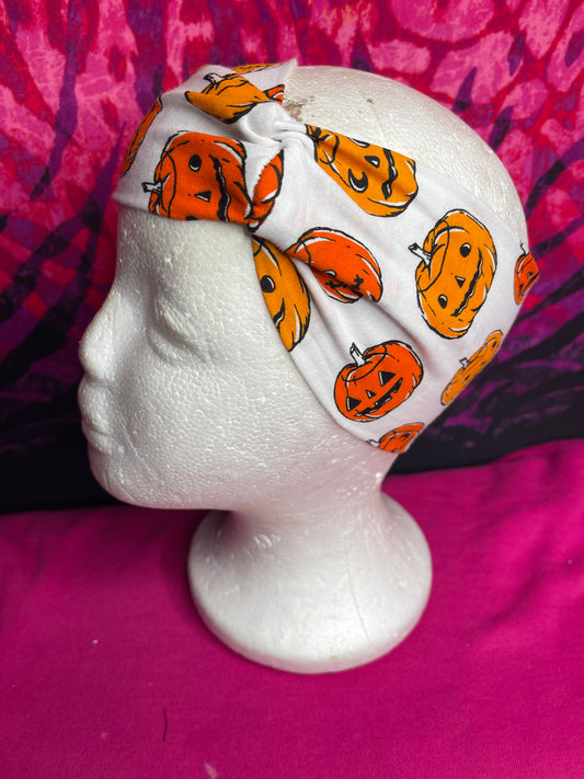 Halloween Scary Pumpkin Turban Twist