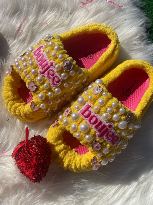 Boujee Starburst Pearl Slides