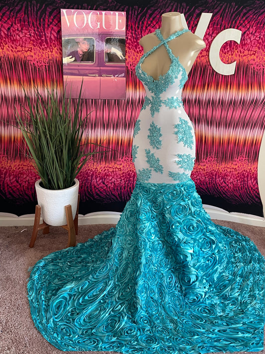 “SUMMER BREEZE” - VALENCIA COUTURE LLC  (SEO) Gown Designer