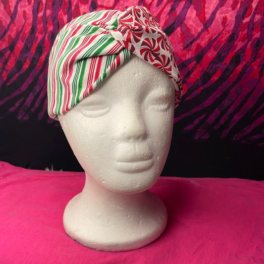 Candy Cane & Peppermint Turban Twist - VALENCIA COUTURE LLC  (SEO) Gown Designer