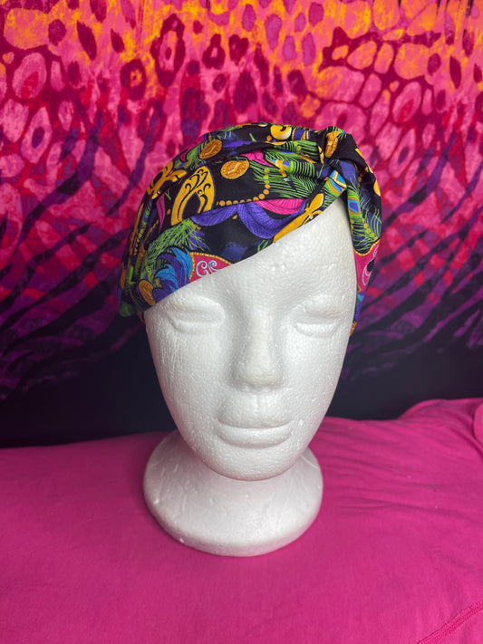 MARDI GRAS KNOTTED TURBAN TWIST