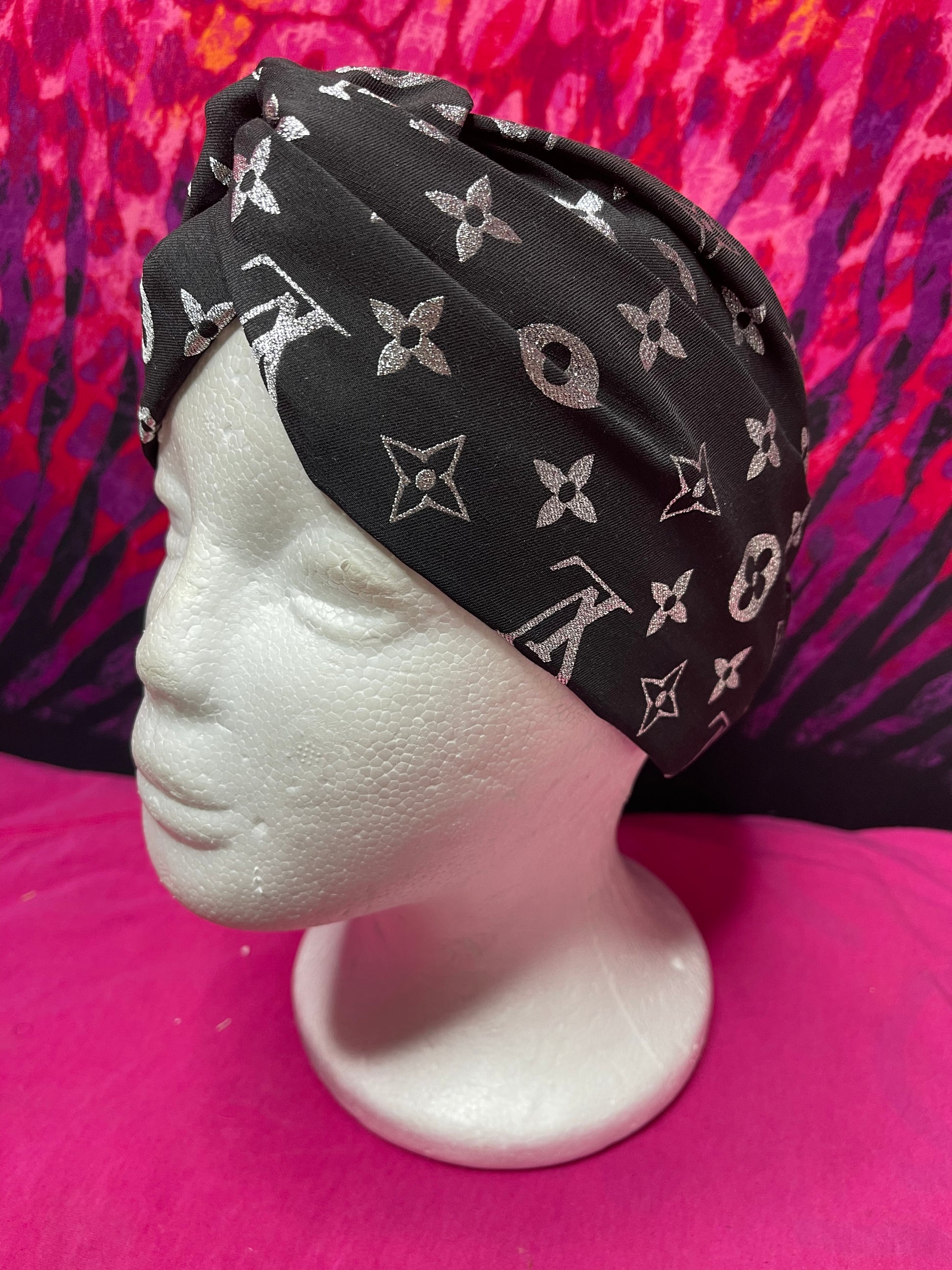 Pink LV headband .