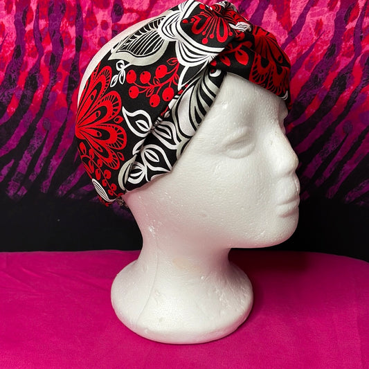 “Floral” Turban Twist Diva Headband - VALENCIA COUTURE LLC (SEO) Gown Designer