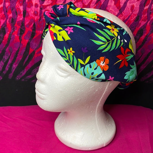 “Hawaii Tropical Turban Twist Headband - VALENCIA COUTURE LLC (SEO) Gown Designer