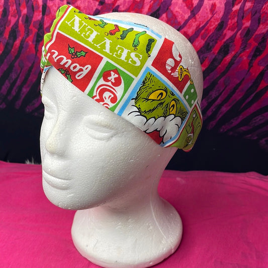 Grinch 12 Days Xmas Headband - VALENCIA COUTURE LLC (SEO) Gown Designer