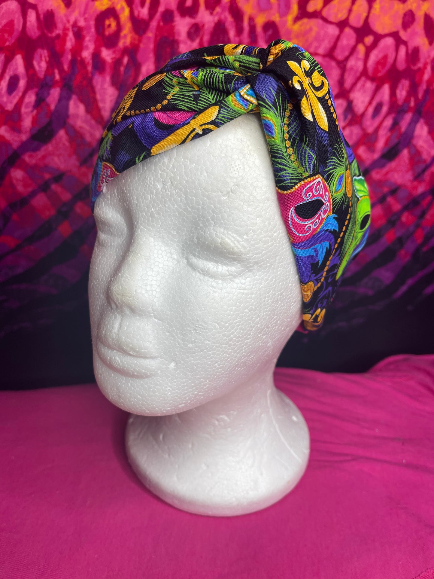 MARDI GRAS KNOTTED TURBAN TWIST