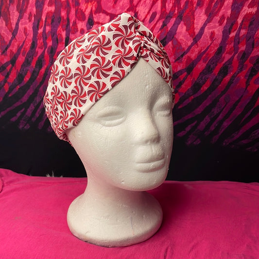 Peppermint Knotted Turban Twist - VALENCIA COUTURE LLC  (SEO) Gown Designer